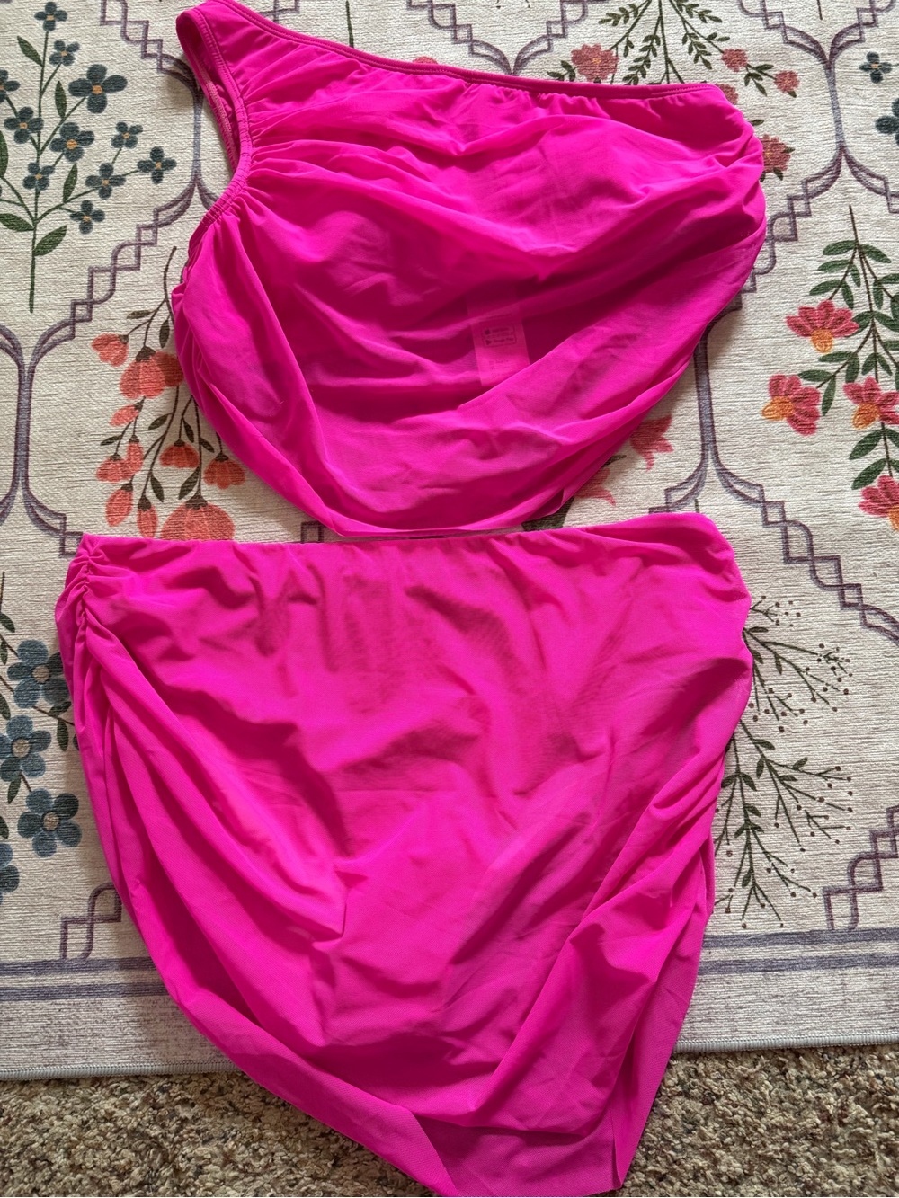 Cupshe Hot Pink Two-Piece Swimwear